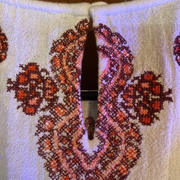 MICHAEL by Michael Kors: white/red bohemian dress: size 6 - Picture 5 of 7